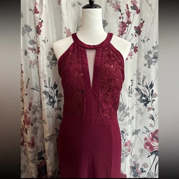 Night Way Collections Dresses | Nwt Nightway Merlot Sequined Gown Dress Size 10 | Color: Red | Size: 10 | Pm-14413454's Closet